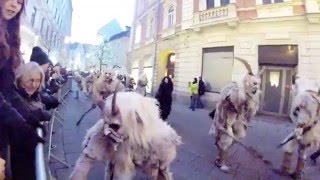 Krampus Parade Graz  Austria December 2013 [upl. by Dyraj]