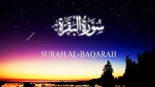 Full Surah Al Baqarah Mishary Rashid Al Afasy  Fast Quran Recitation with reading [upl. by Joanie353]