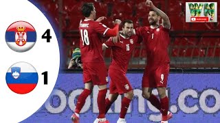 SERBIA VS SLOVENIA 4  1 HIGHLIGHT AND GOALS 2022 [upl. by Occer]