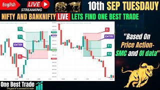 🔴Live Nifty intraday trading  Bank nifty live trading  Live options trading  10th SEP 2024 dhan [upl. by Avat]