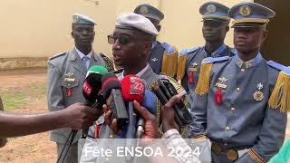 ENSOA Le ministre des forces armées preside la fête de fin de formation de la 42e promo de l’ENSOA [upl. by Mariken]