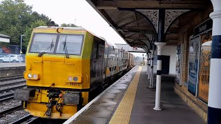 DR98970 and DR98920 passes Eastleigh from Totton yard to Totton yard [upl. by Orling]