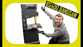 ITECH BS400 BANDSAW UNBOXING REVIEW VIDEO RECORD POWER BS400 NOT SPONSORED [upl. by Mungo]