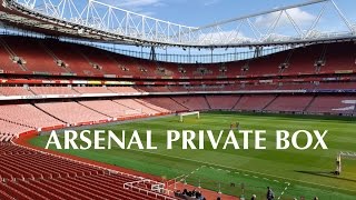 Arsenal Private VIP Box Match day Experience [upl. by Notlef]