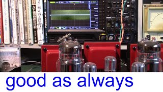 bias adj with fixed R amp spec test for 6C33CB tube amp  FLUXION design [upl. by Harriot40]