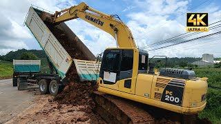 เสียงดุดันดั่งมัจจุราช 👹👹👹 KOMATSU PC2008 M0 เร่งเต็มแรง  โหมดพลัง งานเร่งต้องจัดหนักจัดเต็ม 👍👍👍 [upl. by Jerrie822]