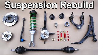 How to Install a COMPLETELY New Front Suspension in your Car or Truck [upl. by Clifford]