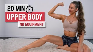 20 Min Upper Body Workout  Tone amp Shred At Home No Equipment No Repeats [upl. by Yllop501]