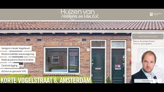 Te koop Korte Vogelstraat 8 Amsterdam  Hoekstra en van Eck Makelaars  Méér Makelaar [upl. by Clyve341]