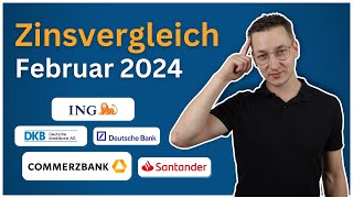 Bauzinsen Februar 2024 Aktuelle Konditionen amp Zinsen im Vergleich [upl. by Duster]