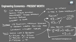 Present Worth  Fundamentals of Engineering Economics [upl. by Gnouhc]