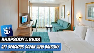 Rhapsody of the Seas  Aft Spacious Ocean View Balcony  Full Walkthrough Tour amp Review  4K  2024 [upl. by Rosana17]