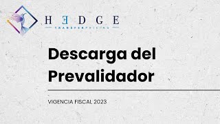 Video 1 Descarga del prevalidador de precios de transferencia año 2023 [upl. by Assed]