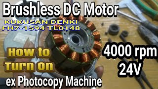 Brushless DC Motor  Kokusan Denki FH71594 TL0148 [upl. by Crawley]