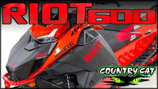 2024 Arctic Cat RIOT 600 146quotx175quot IFP Sunset OrangeFire Red walkaround [upl. by Libys84]