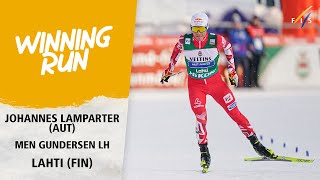 Lamparter beats S Rettenegger by just 01 sec  FIS Nordic Combined World Cup 2324 [upl. by Claresta]