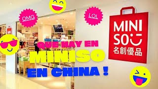 Que hay en miniso en china quotnos vamos de compras 🛍 😉 😏 🙏 [upl. by Zildjian]