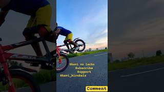 Shavi vs lachu stopy stunt stunt drift cyclewhellie stopy peg cyclestunt [upl. by Oisorbma]