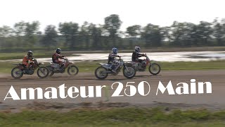 Amateur 250 Main Harpster Ohio 8222021 flat track racing [upl. by Zetrok]