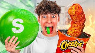 Giant SPICY vs SOUR Foods Challenge [upl. by Ruthi824]