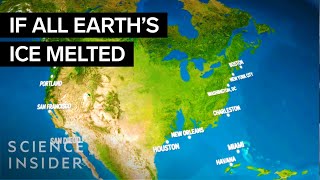 How Earth Would Look If All The Ice Melted  Science Insider [upl. by Jacobah]