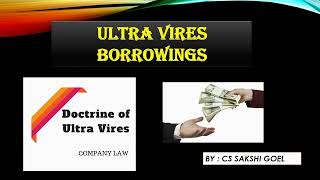 ULTRA VIRES BORROWINGS DOCTRINE OF ULTRA VIRES ULTRA VIRES COMPANY LAW COMPANIES ACT 2013 [upl. by Adachi]