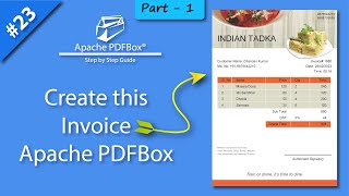 Apache PDFBox Invoice Tutorial Pdfbox Invoice Example Apache Pdfbox Invoice Example [upl. by Weldon]