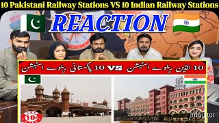 10 Pakistani Railway Stations VS 10 Indian Railway Stations  Pak VS India [upl. by Towrey44]