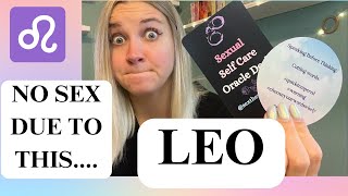 ♌️LEO SEX TAROT  NO SEX BECAUSE OF BURNOUT YIKES LEO [upl. by Ynnad]