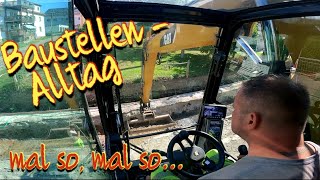 Alltag auf der Baustelle mit CAT 318M Radbagger [upl. by Gabriella]