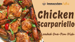 With Chicken and Sausages OnePan Chicken Scarpariello I Immaculate Bites [upl. by Durwin]