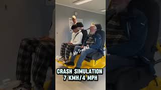 Crash Simulation 7 kmh 45 mph by MrTraffiQ For educational purposes only [upl. by Gant]