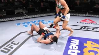 UFC 203 Jessica Eye vs Bethe Correia FULL FIGHT SIM [upl. by Timmie417]