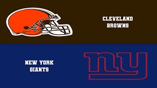 New York Giants vs Cleveland Browns Week 3  NFL 2024 Simulation [upl. by Ydnyl]