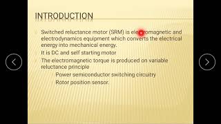 Switched reluctance motor Tamil [upl. by Derrej]