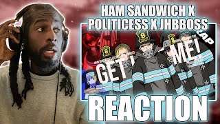 REACTING TO SHINRA KUSAKABE RAP  GET LIKE ME  Ham Sandwich x Politicess x Jhbboss Fire Force AMV [upl. by Fiora]