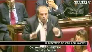 Di Pietro demolisce Berlusconi 3 Agosto 2011 [upl. by Natika]