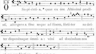 Antifona O Sapientia  gregorian antiphon [upl. by Reddy]