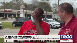 Citronelle High School custodian surprised with car after his breaks down [upl. by Janith95]