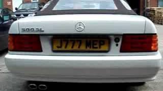 Mercedes R129 SL500 exhaust  CKS Performance [upl. by Kellsie269]