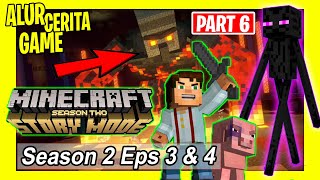 MINECRAFT STORY MODE PART 6 of 7 MELAWAN ENDERMAN DAN GOLEM RAKSASA [upl. by Genny169]