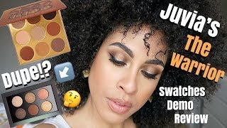 JUVIAS THE WARRIOR PALETTE  DEMO SWATCHES  REVIEW  kinkysweat [upl. by Norym222]