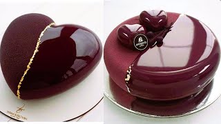 Easy Chocolate Mirror Glaze Cake बचे हुए सामान से जुगाड़ से बनाया Chocolate Cake in kadai Best Cake [upl. by Nosde]