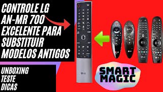 CONTROLE LG SMART MAGIC ANMR 700  UNBOXING E ANÁLISE [upl. by Gunzburg]