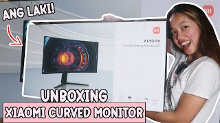 UNBOXING XIAOMI CURVED GAMING MONITOR 30quot Philippines  Jam Rouello ♡ [upl. by Conlin]