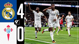 Real Madrid 40 RC Celta  HIGHLIGHTS  LaLiga 202324 [upl. by Ahsieket245]