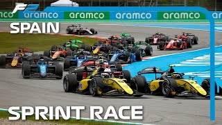 F2 Sprint Race Highlights  2024 Spanish Grand Prix [upl. by Annim858]