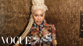 Teyana Taylor’s Epic Versace GettingReady Ritual  Vogue [upl. by Luoar69]