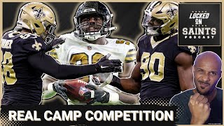 New Orleans Saints Training Camp Day 2 Competition Creating Improvement [upl. by Eimorej763]