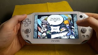 The World ends with you Solo Remix port gameplay Sony PS Vita Slim Playstation Vita 365 Henkaku [upl. by Alatea]